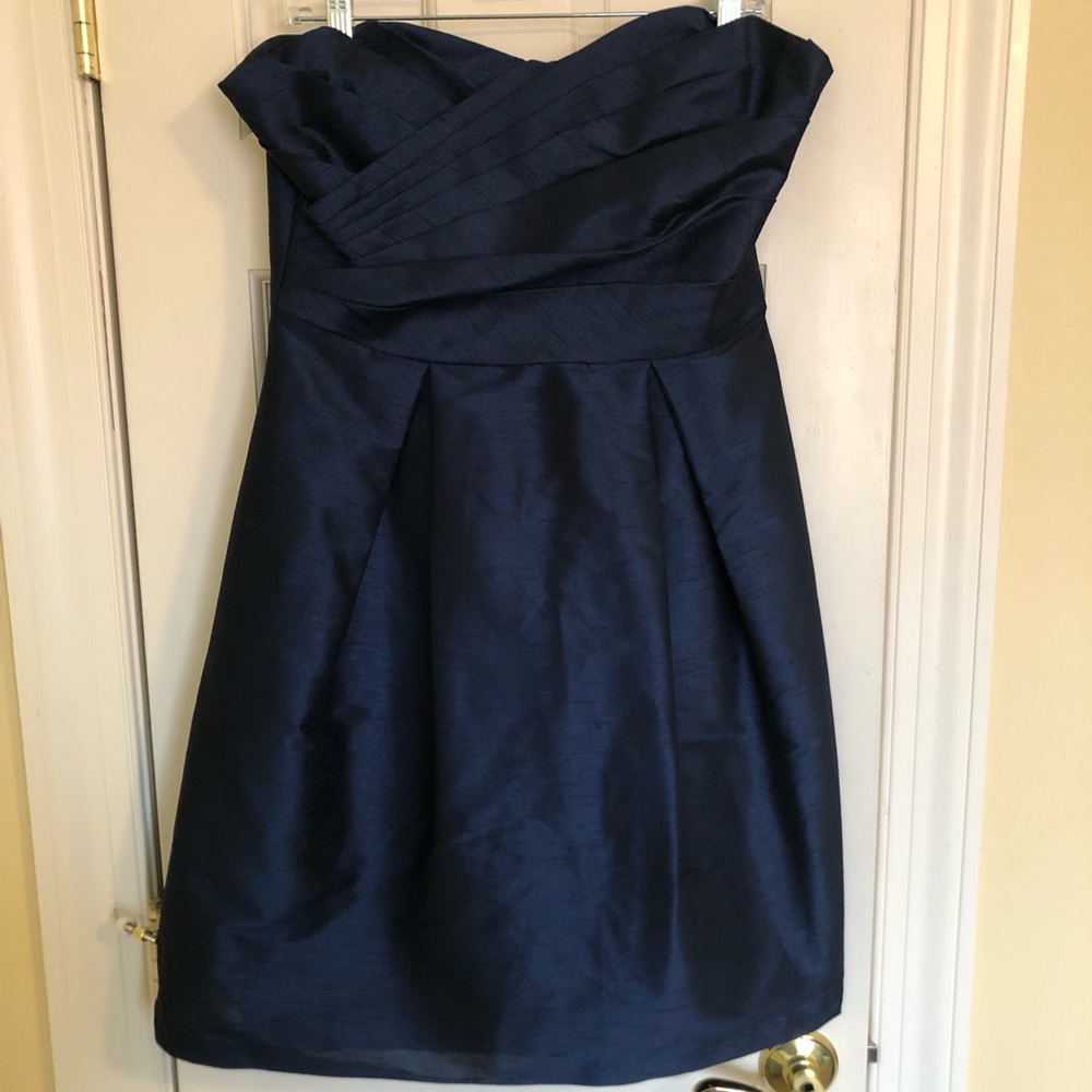 Alfred Sung navy blue bridesmaid dress!